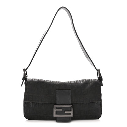 Fendi Zucchino Baguette Black 1 of 10