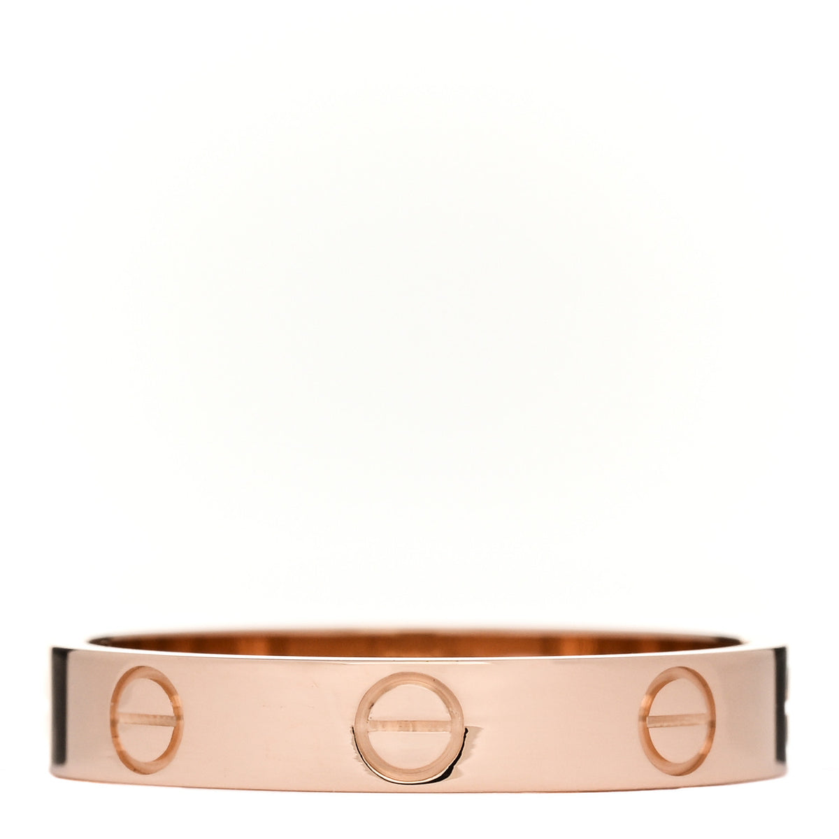 18K Pink Gold 3.5mm LOVE Wedding Band Ring 57 8