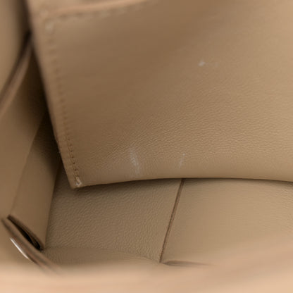 Bottega Veneta Brushed Calfskin Maxi Intreccio Crossbody Cassette Bag Porridge 11 of 12