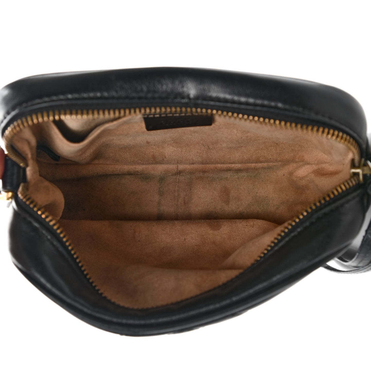 Calfskin Matelasse Mini GG Marmont Chain Shoulder Bag Black