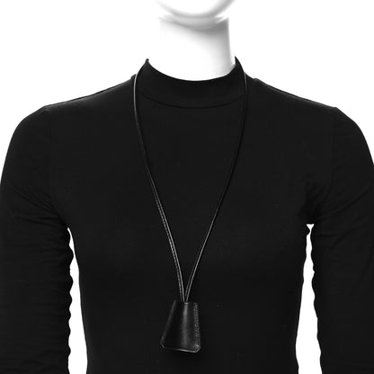 Hermes Box Clochette Long Necklace Black 2 of 5