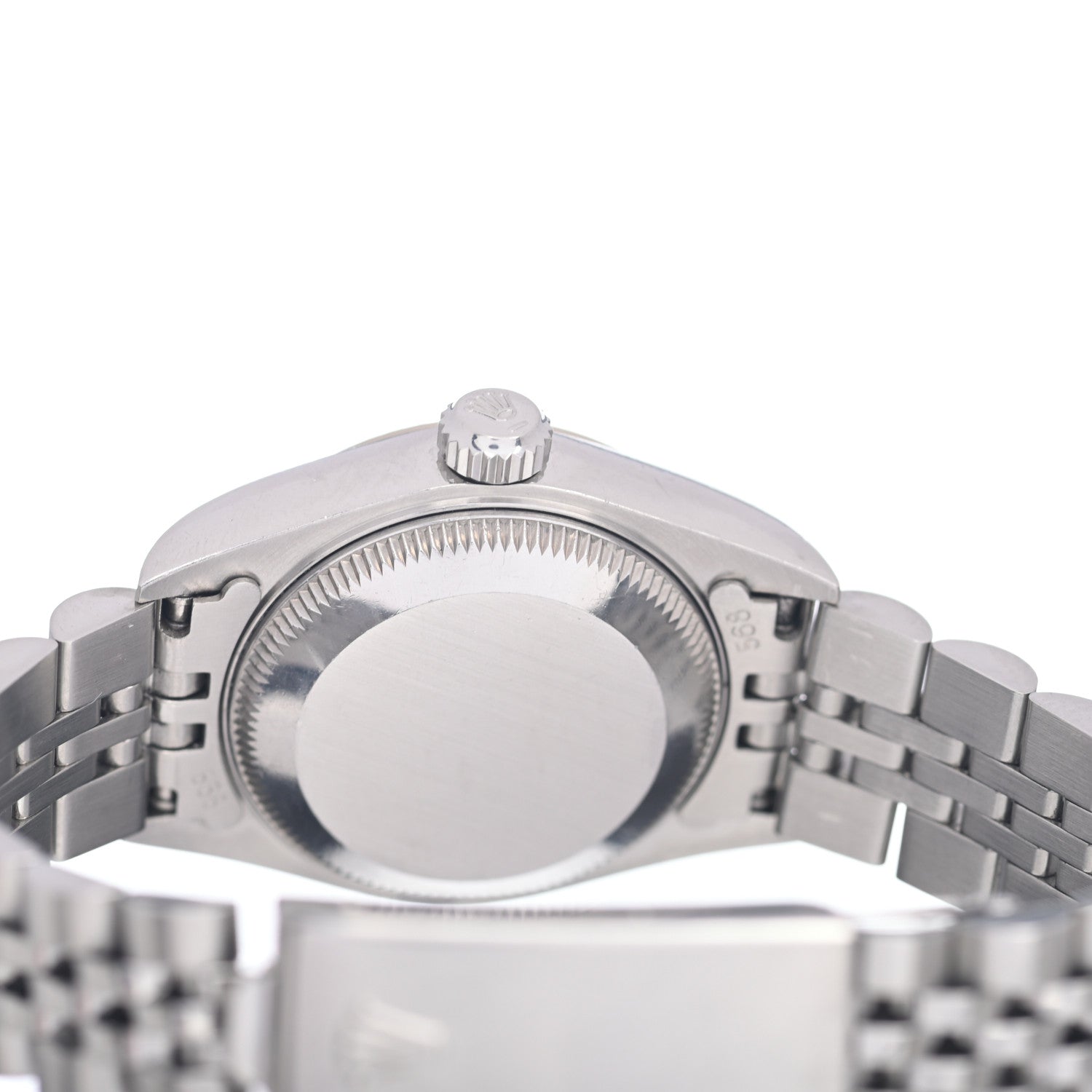 Rolex Stainless Steel 18K White Gold Diamond 26mm Oyster Perpetual Datejust Watch Silver 69174 4 of 5