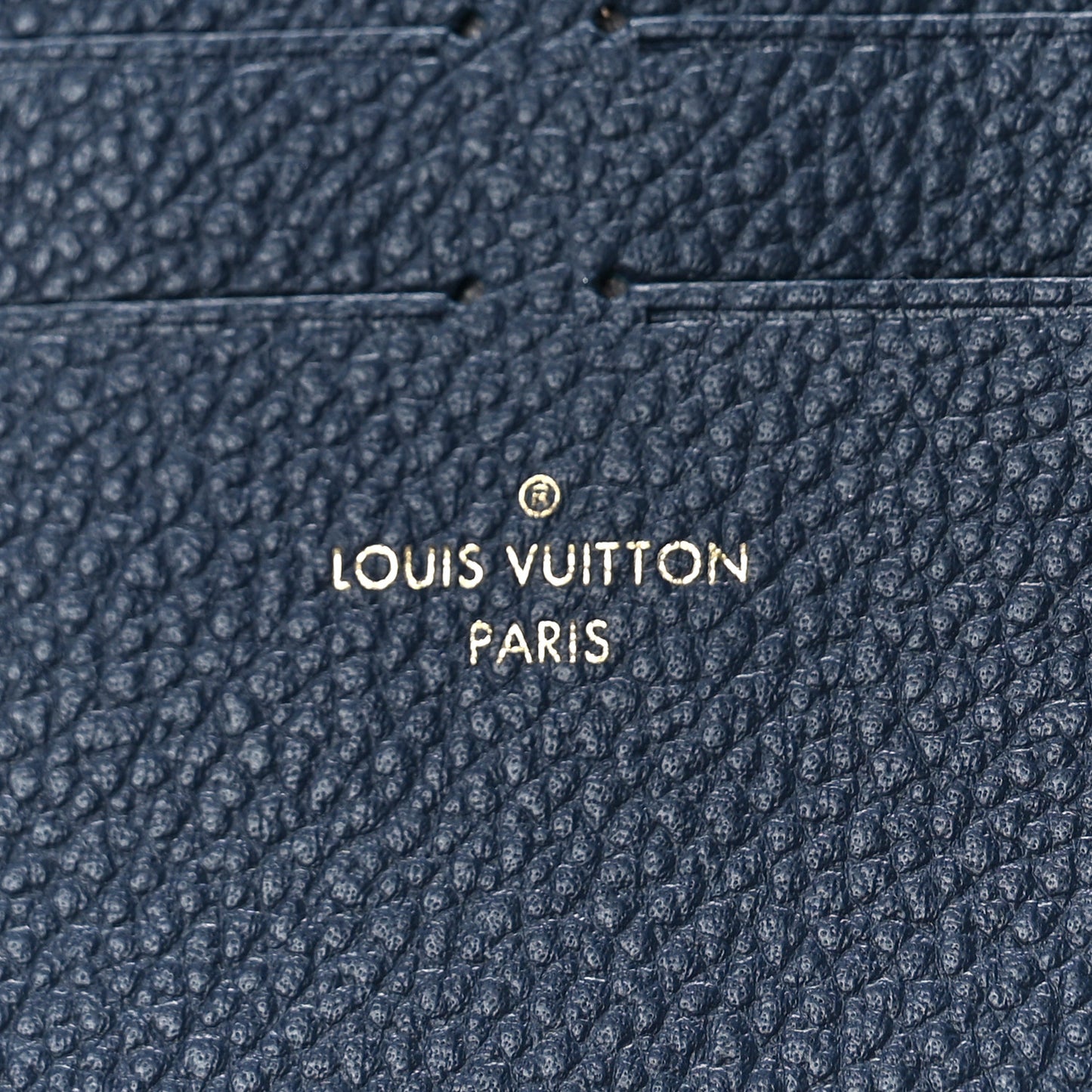 Calfskin Felicie Chain Wallet Card Holder Insert Marine Rouge