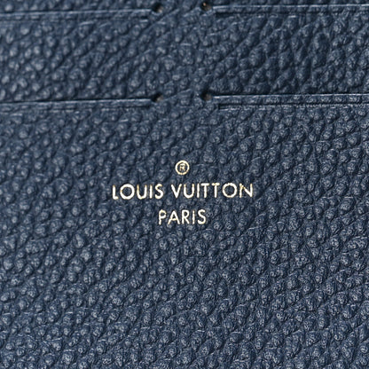 Louis Vuitton Calfskin Felicie Chain Wallet Card Holder Insert Marine Rouge 6 of 8