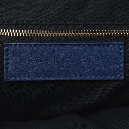 Balenciaga Baby Daim Suede Classic Hardware Traveler Backpack Bleu Pacifique 6 of 13