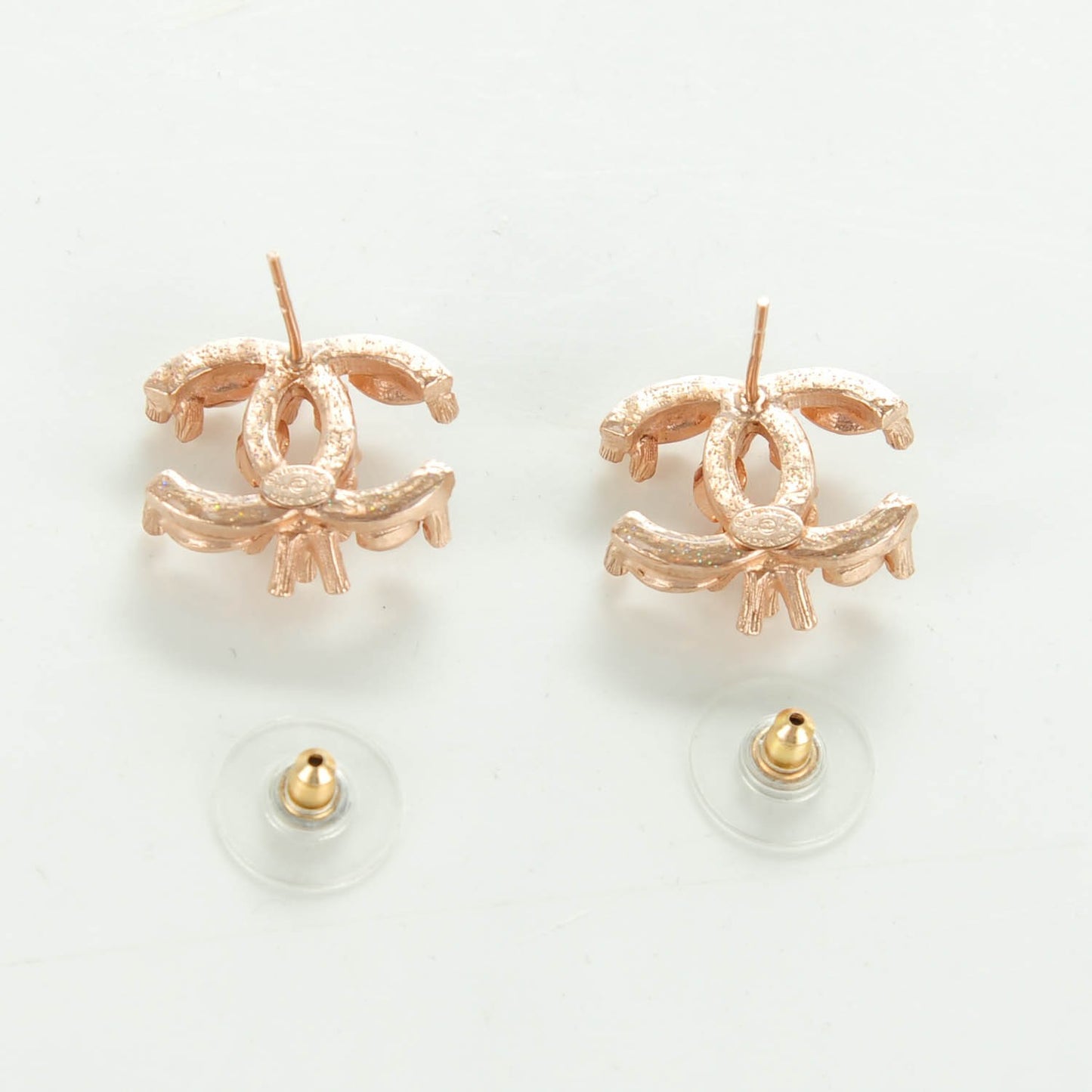 Crystal CC Earrings Pink