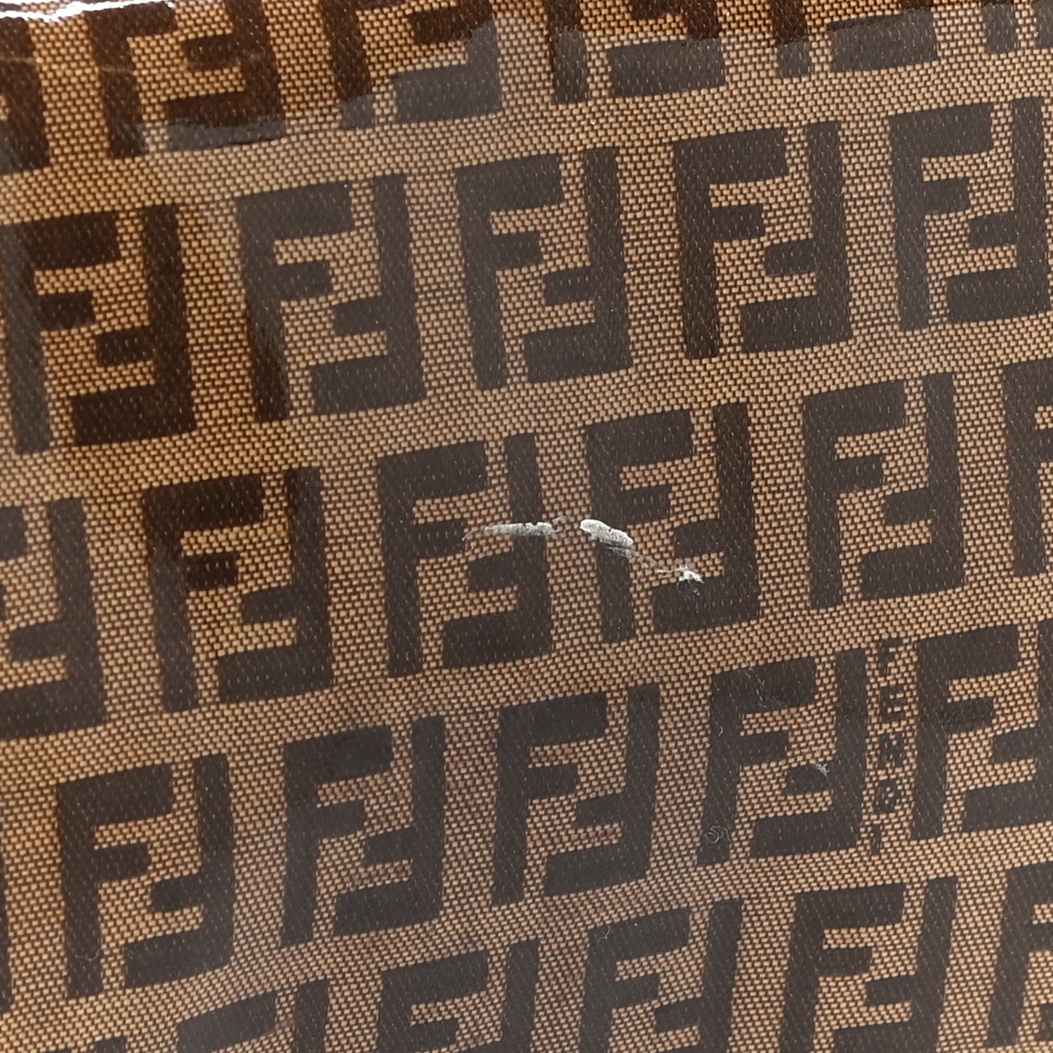 Fendi Vinyl Zucchino Baguette Tobacco 14 of 16