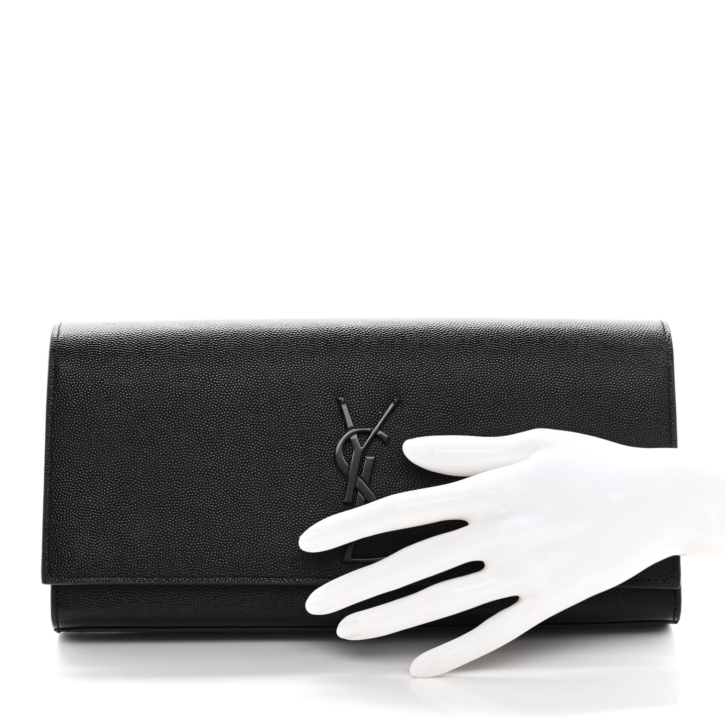 Grain De Poudre Monogram Cassandre Clutch Black