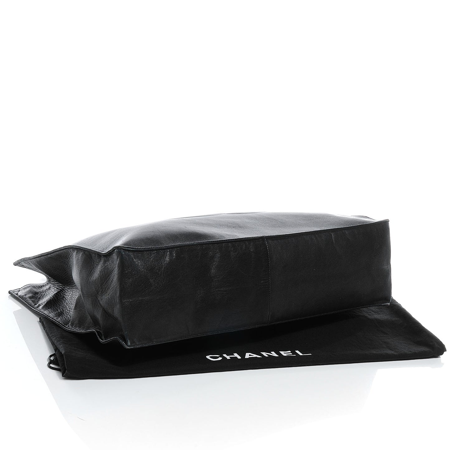 Lambskin Jumbo Shoulder Bag Black