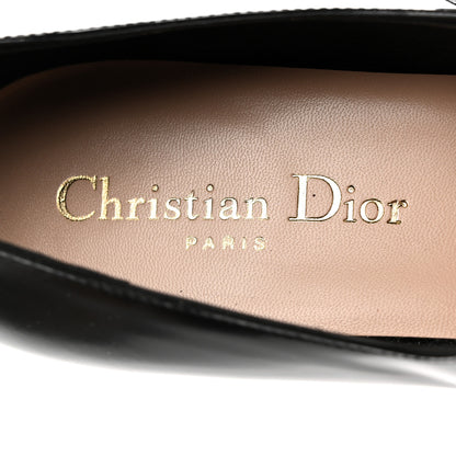 Christian Dior Brushed Calfskin Uniform 30mm Pumps 38 Black 7 of 8