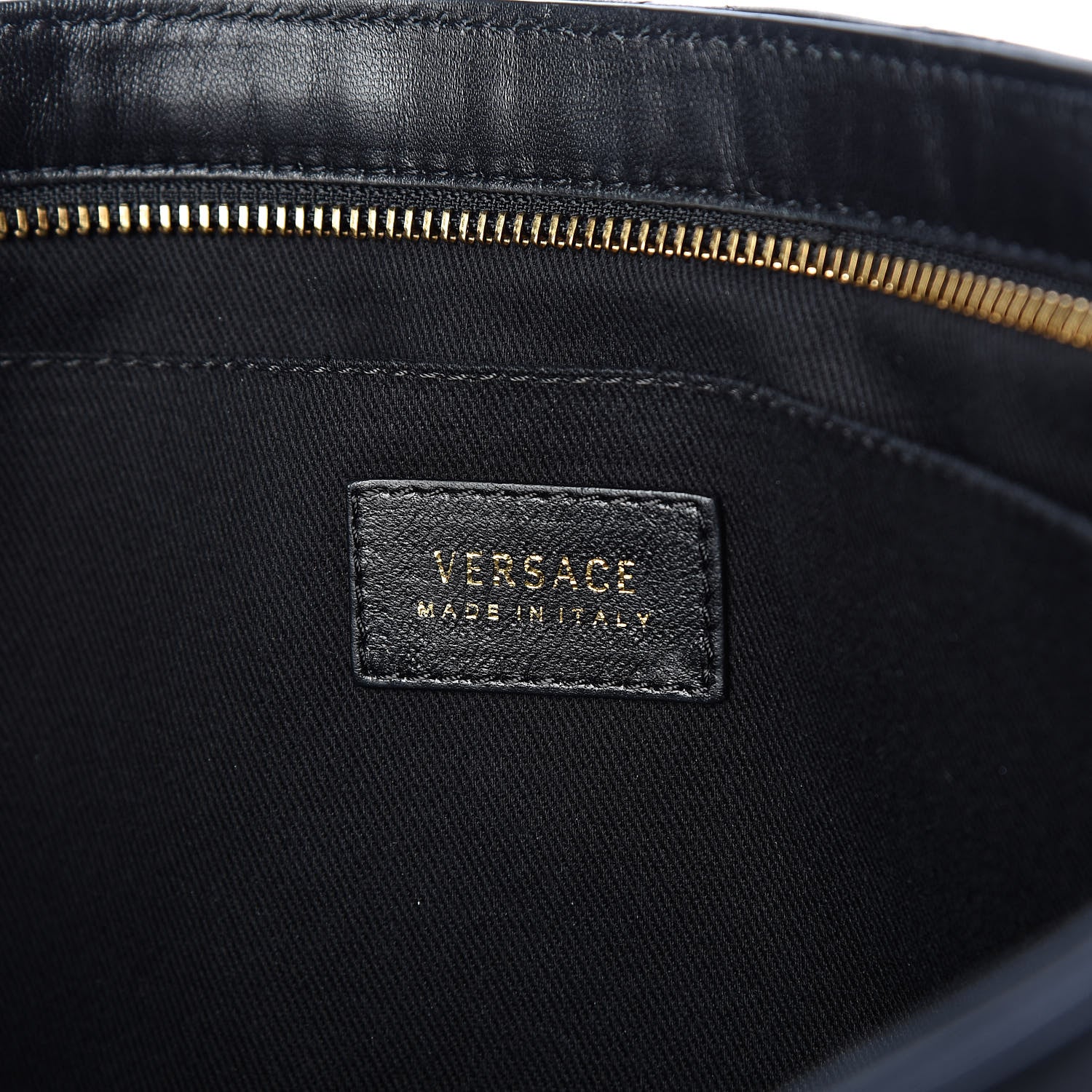 Versace Nappa Quilted Icon Shoulder Bag Black 6 of 9