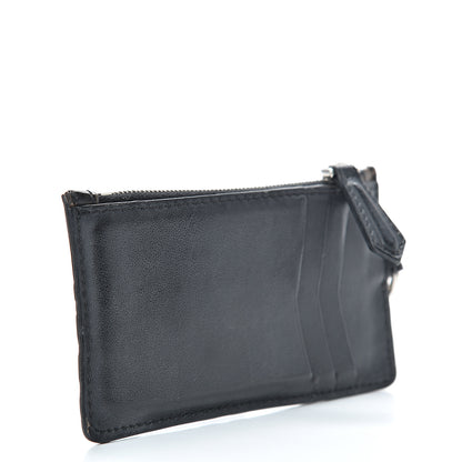Fendi Vitello Century Bi-Color FF 1974 Embossed Coin Purse Maya Black 2 of 9