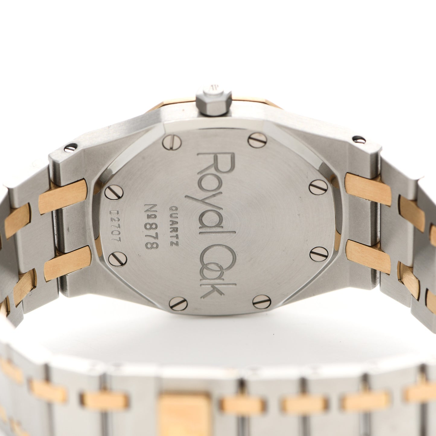 Stainless Steel 18K Yellow Gold 30mm Royal Oak Quartz Watch