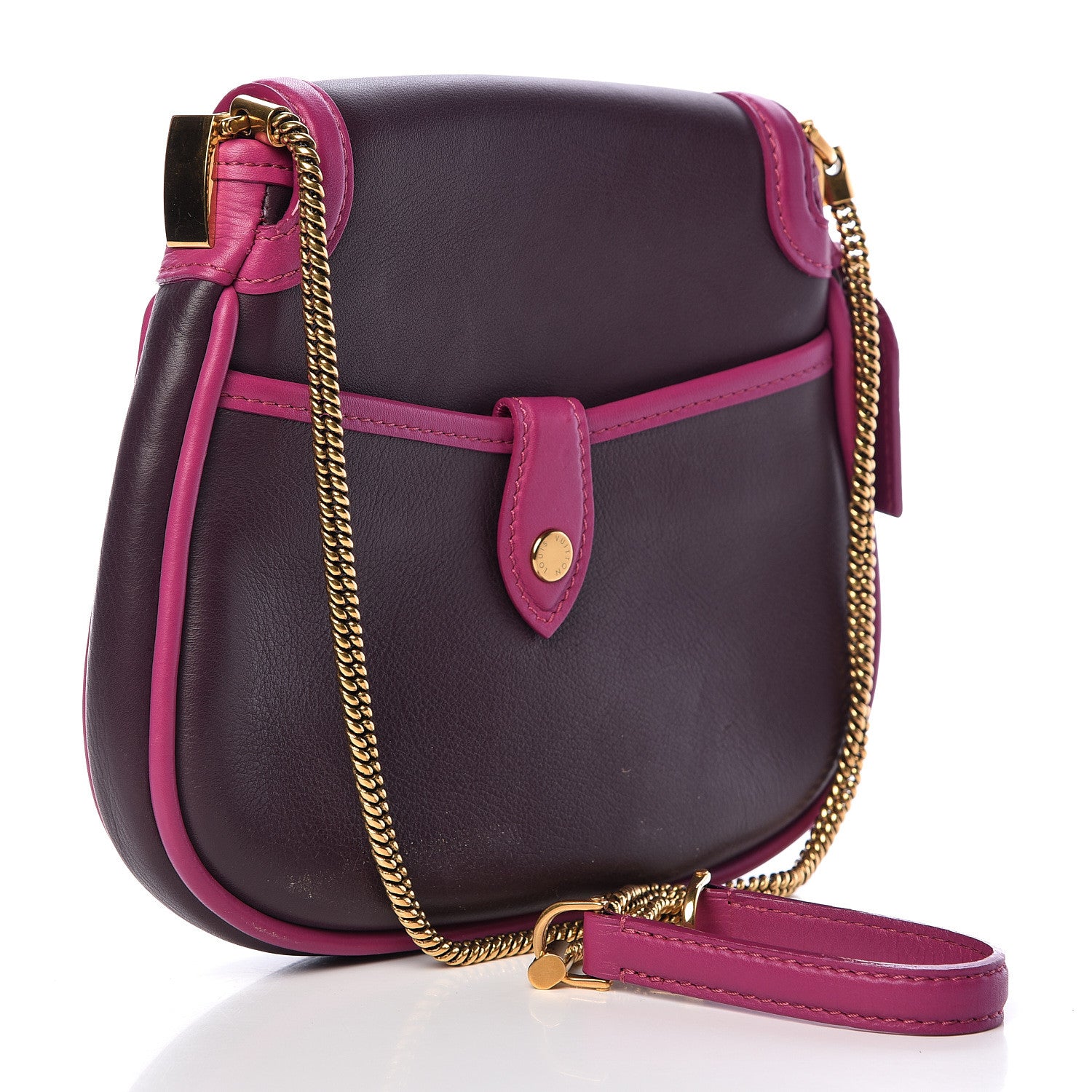 Louis Vuitton Cuir Art Deco Trapeze Prune Cyclamen 3 of 9