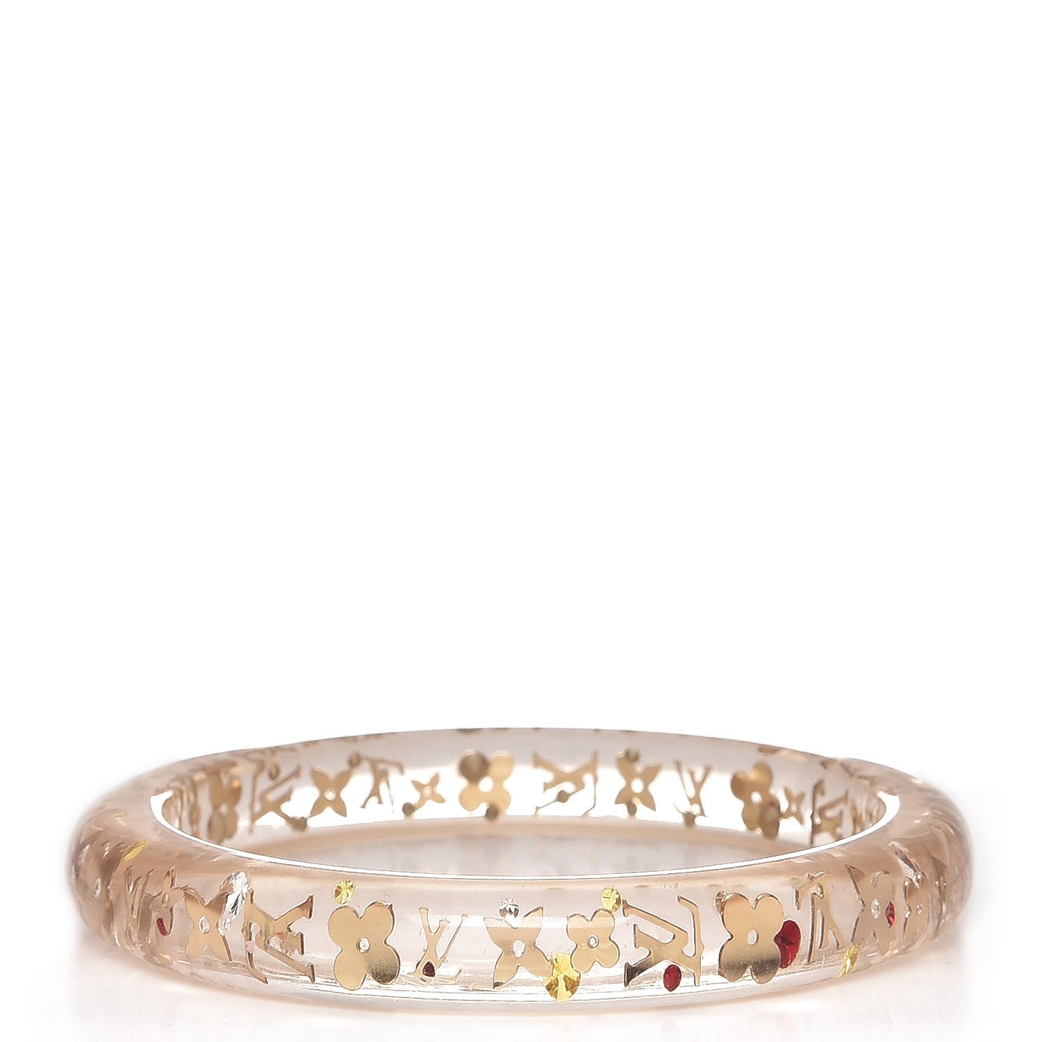 Louis Vuitton Resin Swarovski Medium Inclusion Bracelet PM Transparent 1 of 3