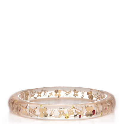 Louis Vuitton Resin Swarovski Medium Inclusion Bracelet PM Transparent 1 of 3