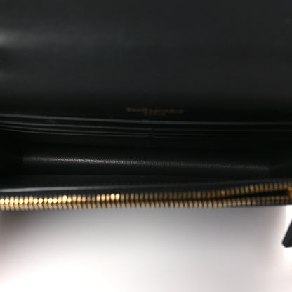 Saint Laurent Smooth Calfskin Medium Classic Monogram Kate Tassel Satchel Black 5 of 8