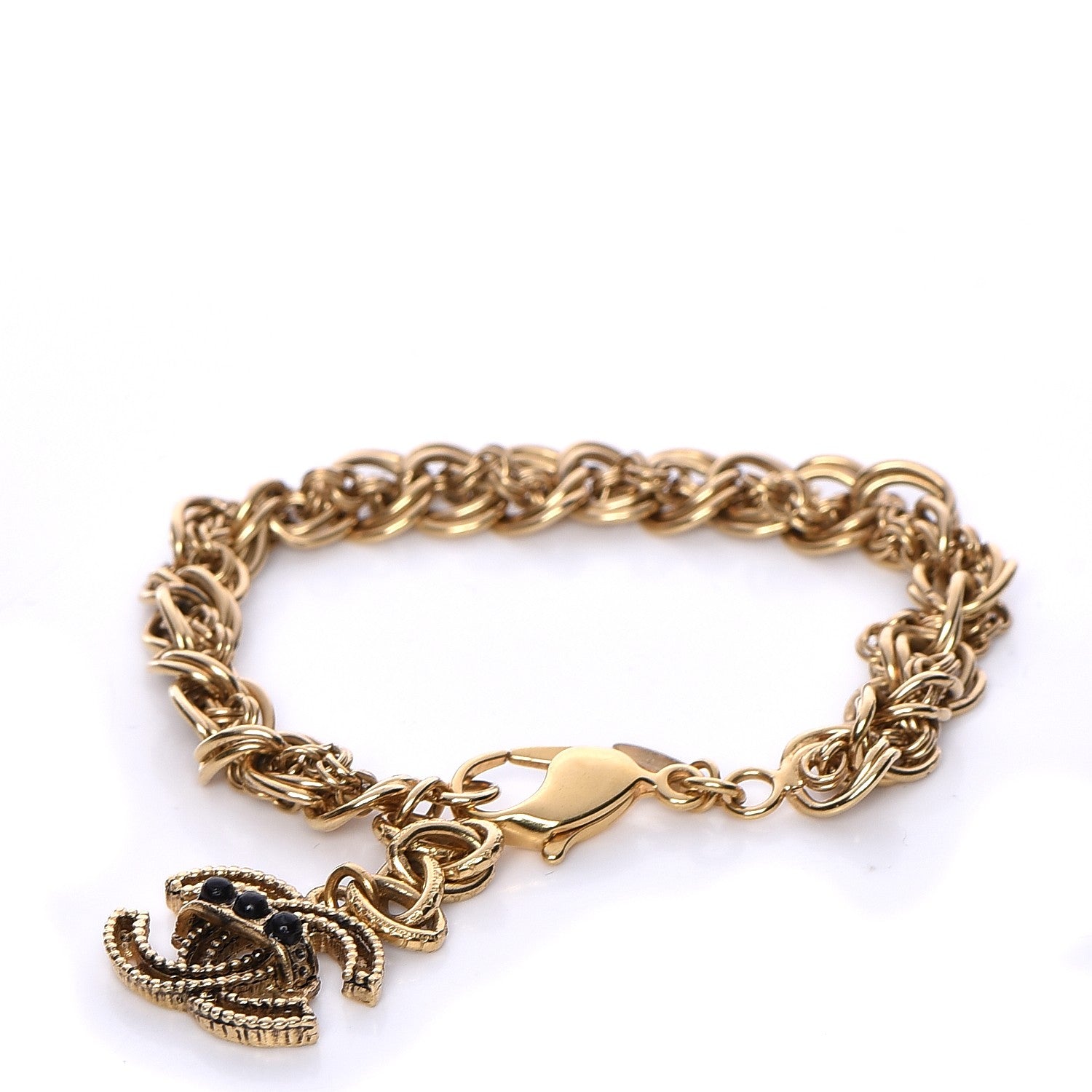 Chanel CC Chain Bracelet Gold 1 of 5