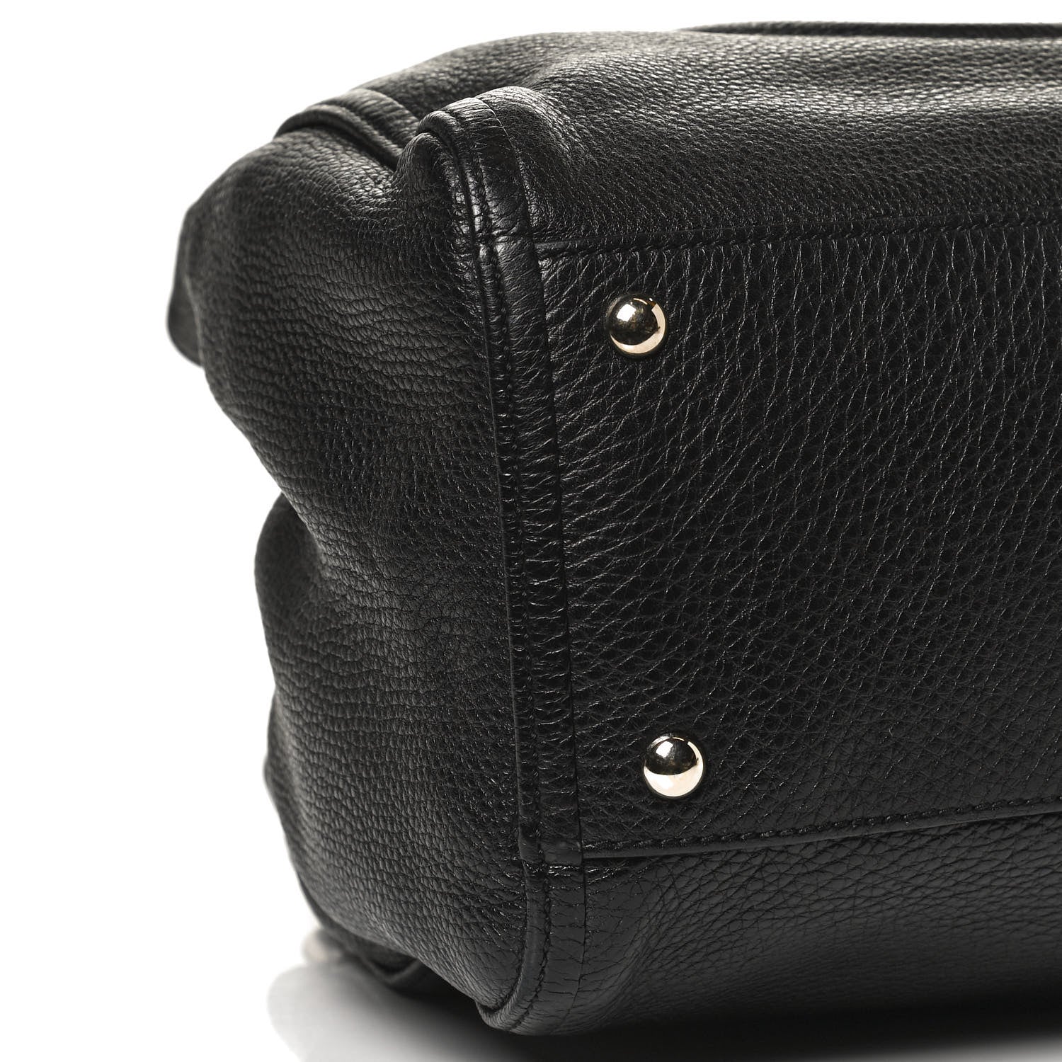 Gucci Pebbled Calfskin Medium Soho Shoulder Bag Black 9 of 10