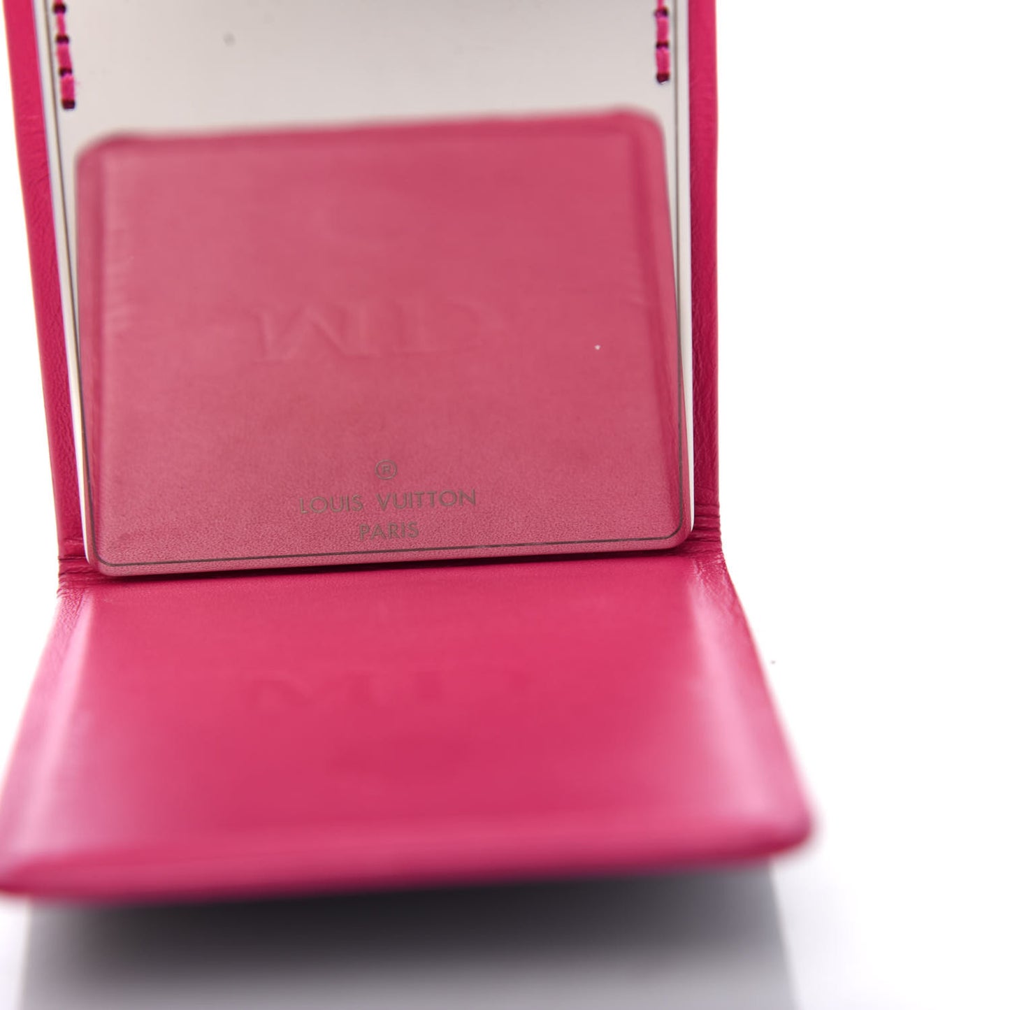 Epi Mirror and Case Pouch Black Pink