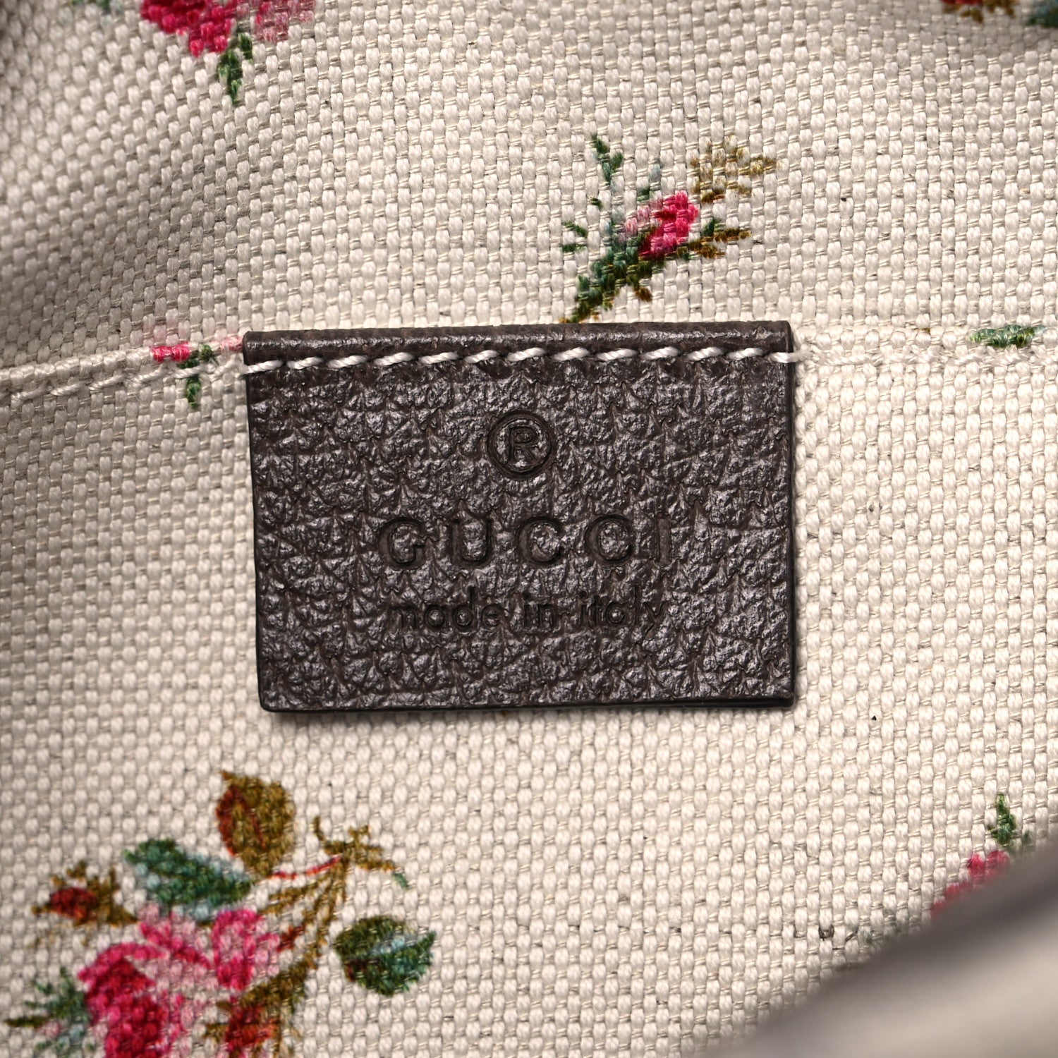 Gucci GG Supreme Monogram Web Neo Vintage Shoulder Bag Beige New Acero Crop 6 of 11