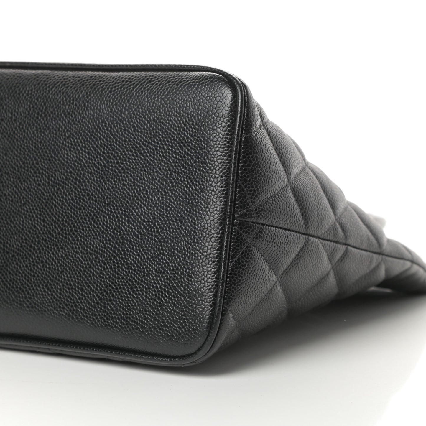 Caviar Quilted Medallion Tote Black