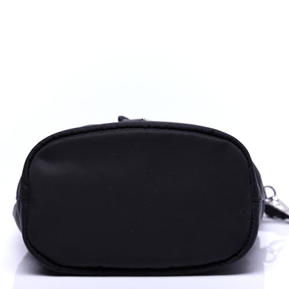 Prada Saffiano Tessuto Nylon Vela Bucket Wristlet Black 11 of 12