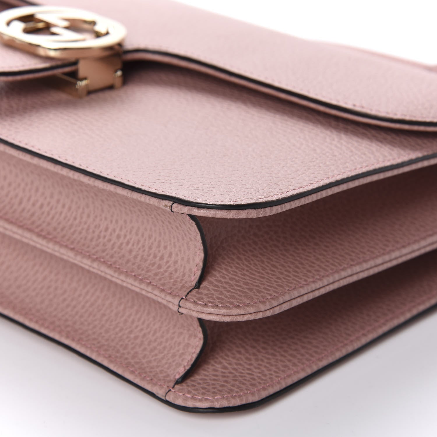 Gucci Dollar Calfskin Interlocking G Shoulder Bag Soft Pink 7 of 10