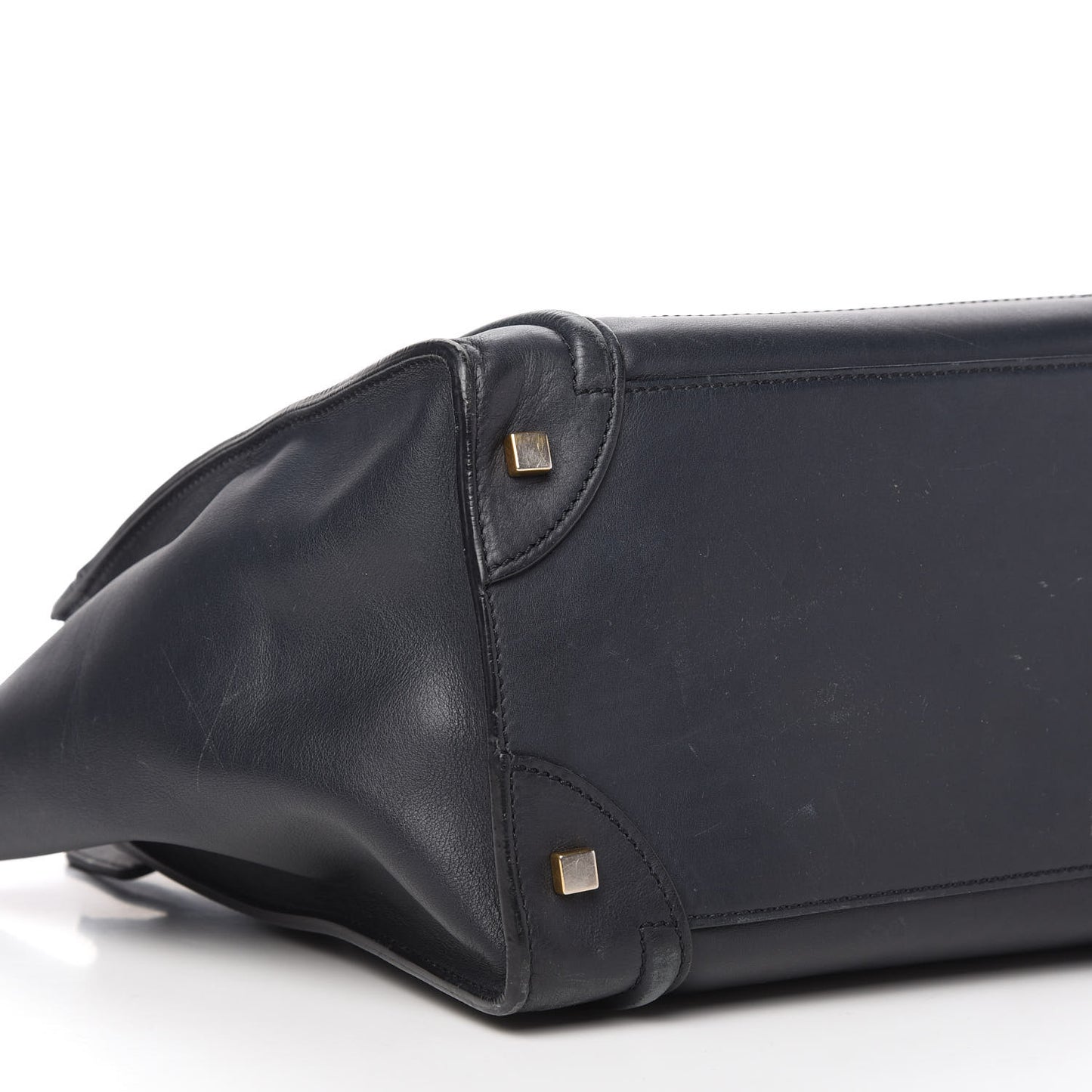 Smooth Calfskin Mini Luggage Navy Blue