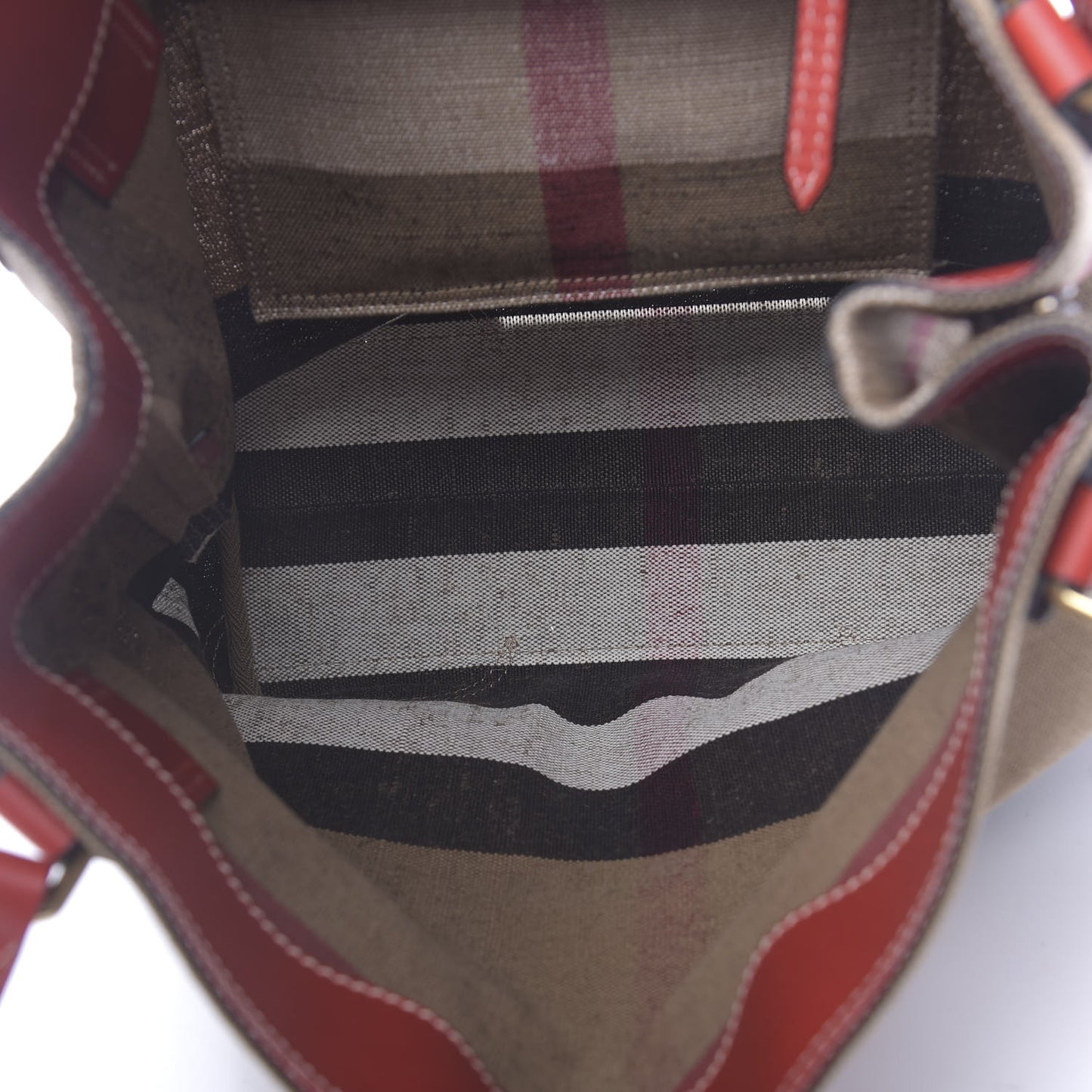 Canvas Mega Check Medium Maidstone Cadmium Red