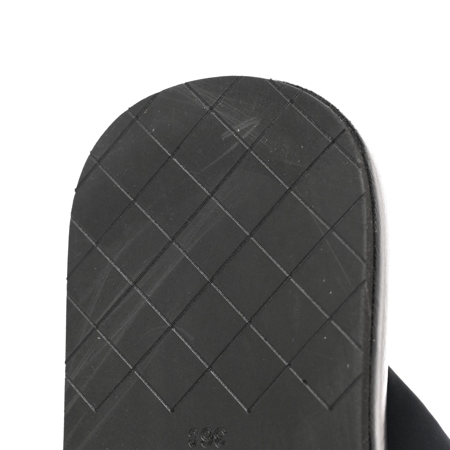Chanel Fabric CC Mules Sandals 36 Black 10 of 15