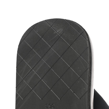 Chanel Fabric CC Mules Sandals 36 Black 10 of 15