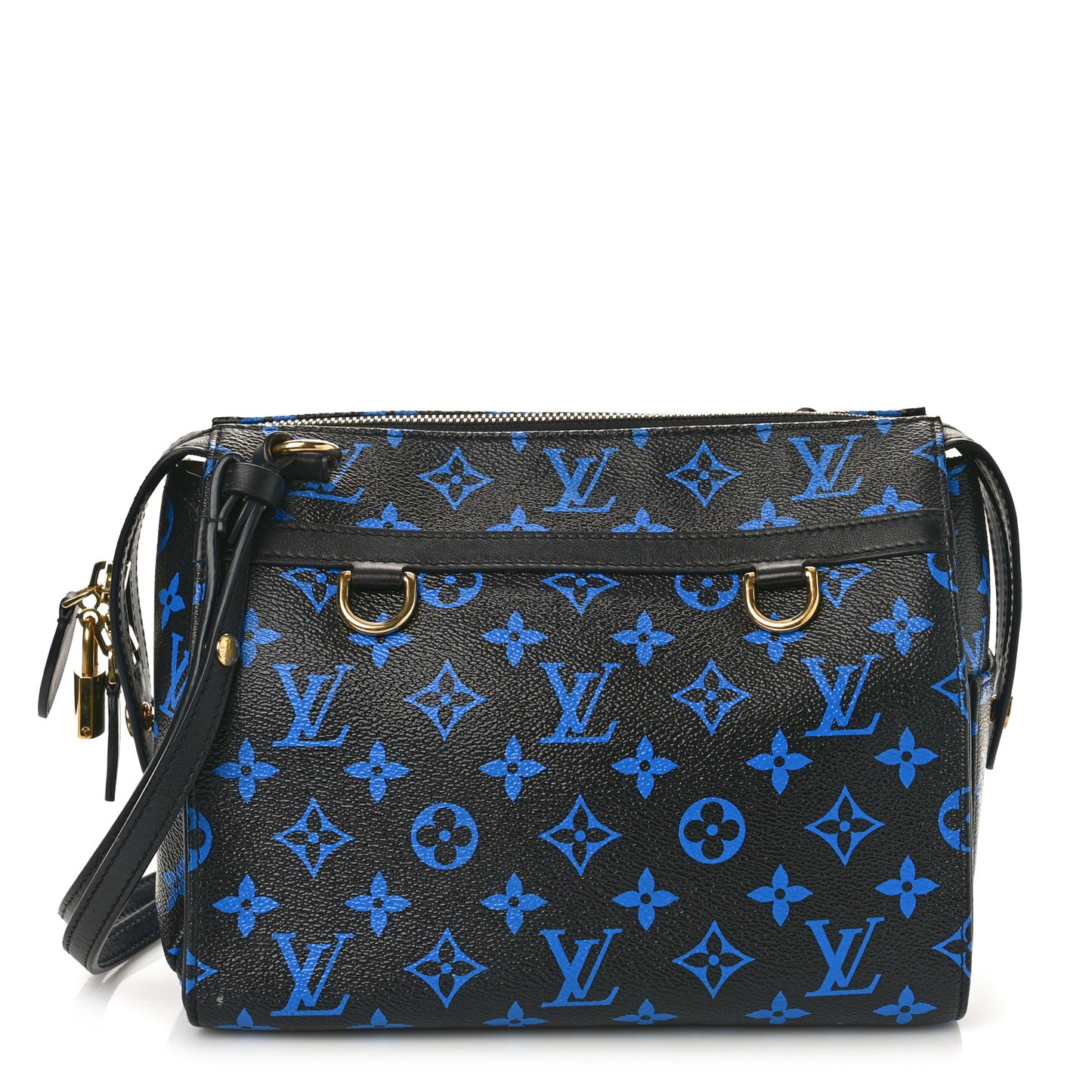 Colored Monogram Speedy Amazon PM Blue Black