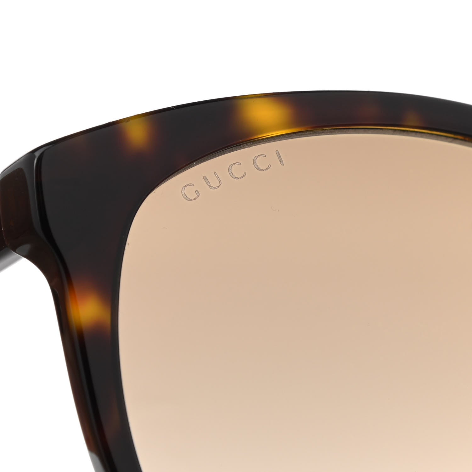 Gucci Acetate Round Frame Crystal Sunglasses GG0729SA Brown 7 of 8