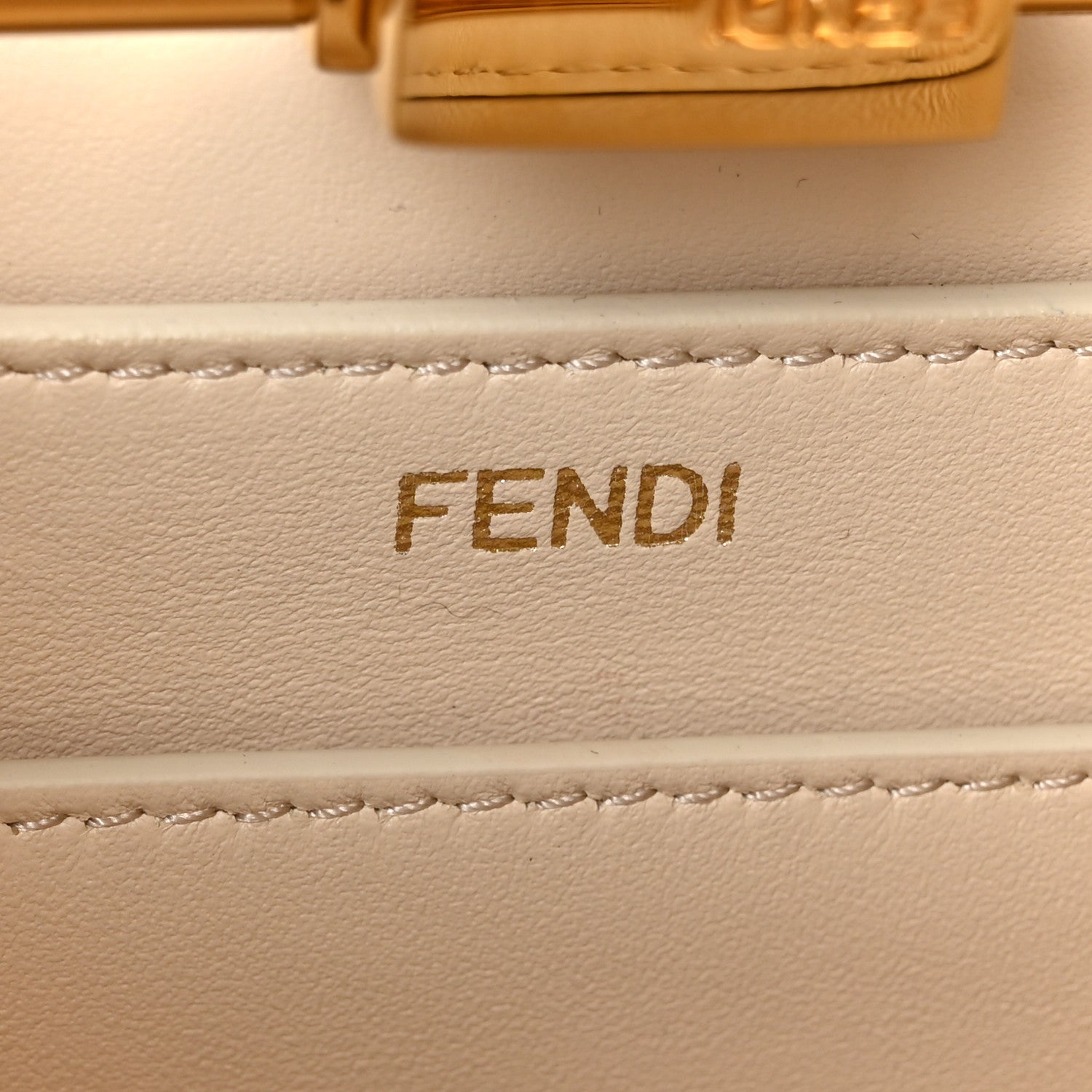 Fendi Vitello Seta Shiny Nappa Small Peekaboo I SEE U Satchel Azzurro Baby Camelia 7 of 11