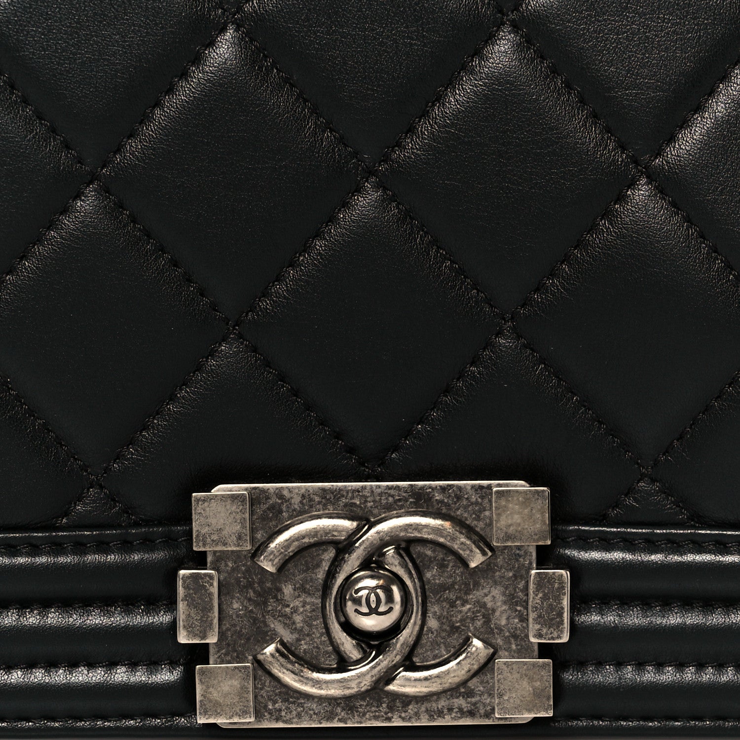 Chanel Calfskin Quilted Medium Boy Flap Black 8 of 11