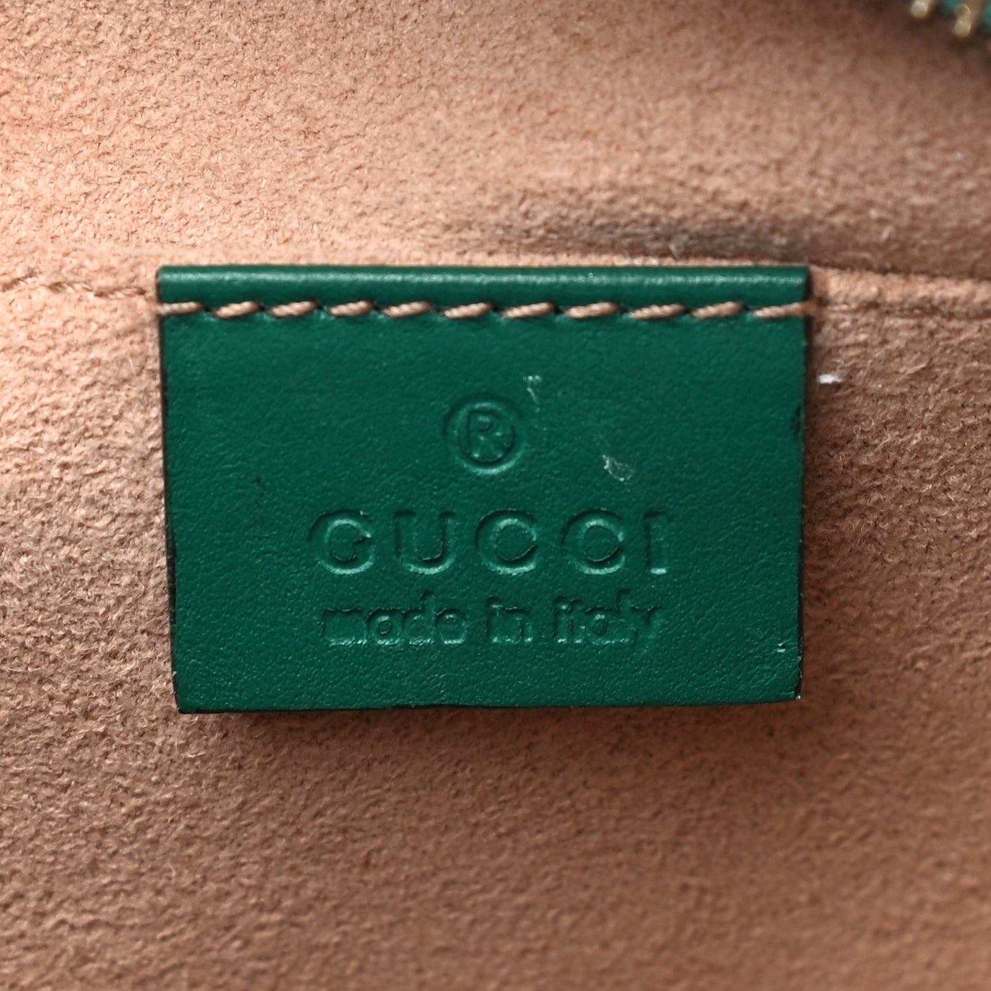 Calfskin Matelasse Small GG Marmont Chain Shoulder Bag Emerald Green
