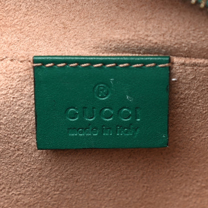 Gucci Calfskin Matelasse Small GG Marmont Chain Shoulder Bag Emerald Green 6 of 21