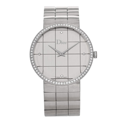 Christian Dior Stainless Steel Diamond Bezel 38mm La D De Dior Quartz Watch 1 of 5