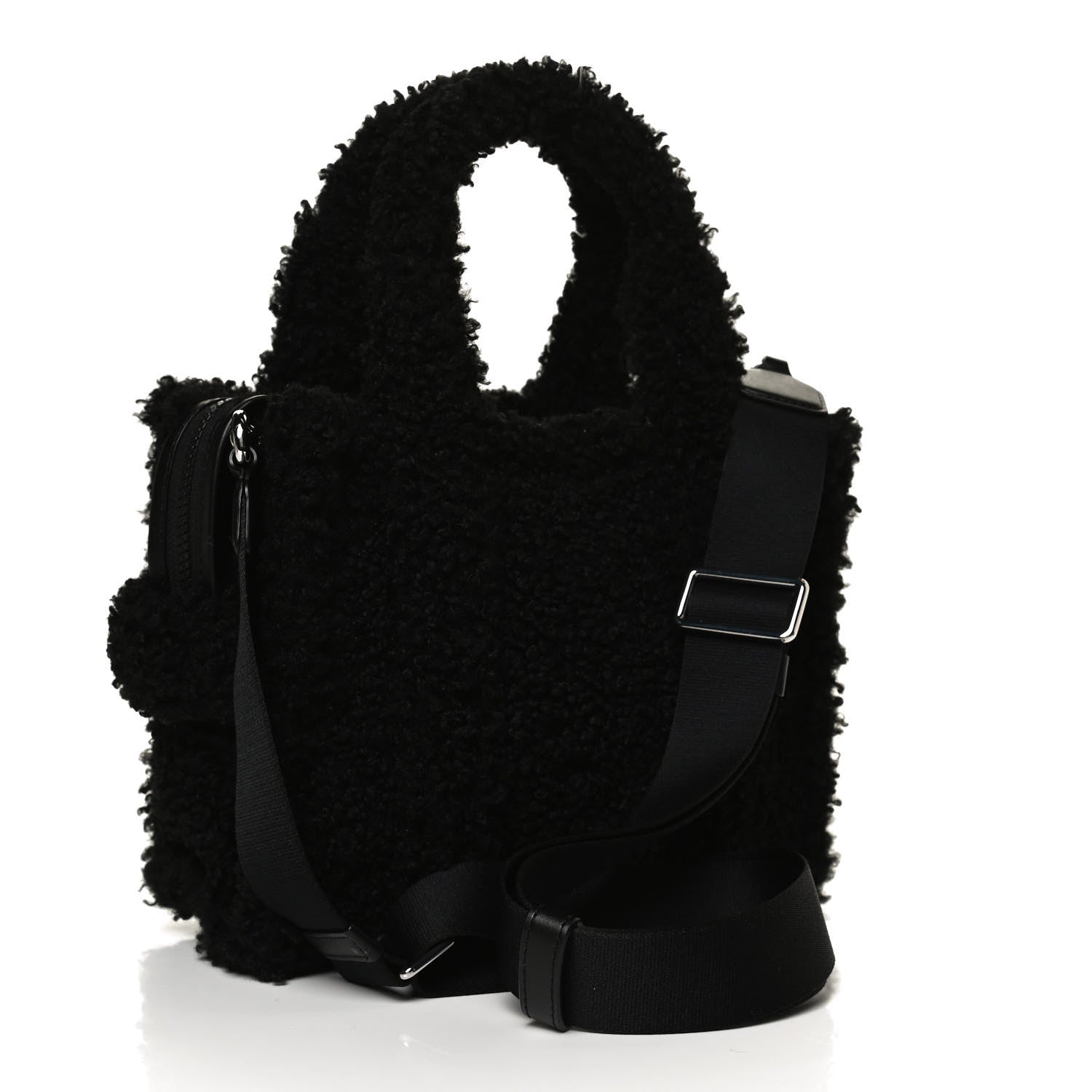 Marc Jacobs Polyester Cotton The Teddy Traveler Tote Bag Black 3 of 14