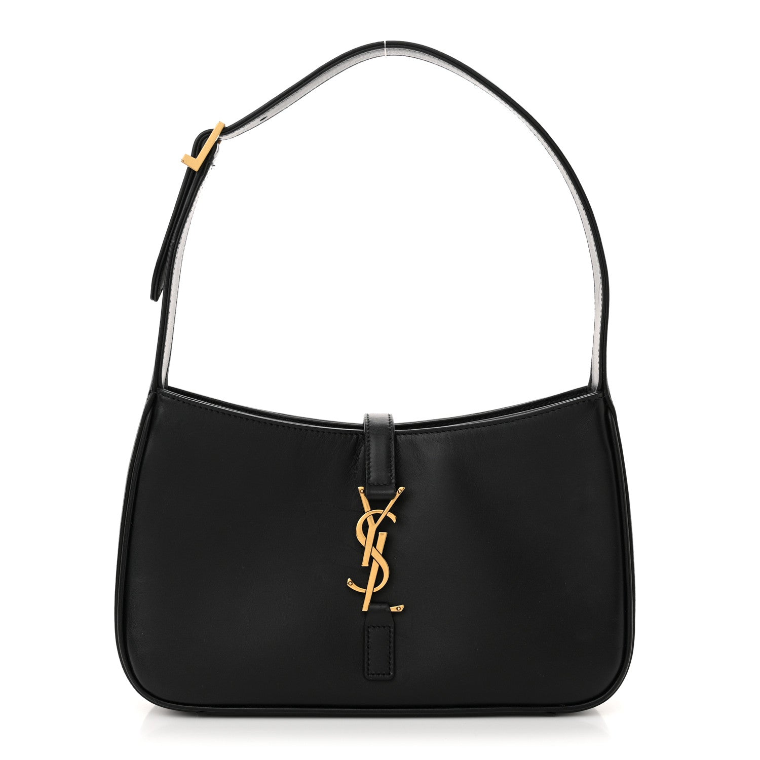 Saint Laurent Smooth Calfskin Le 5 A 7 Hobo Black 1 of 15