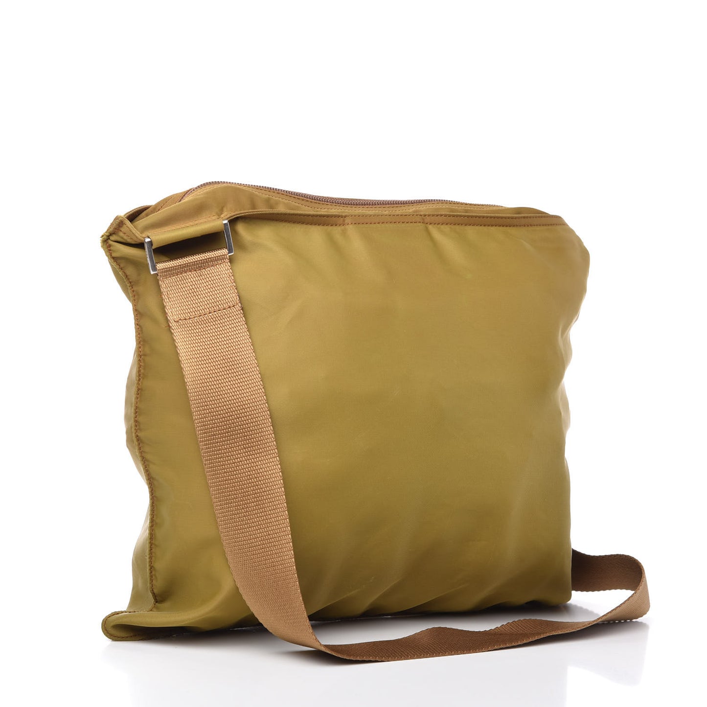 Nylon Vela Flat Messenger Bag Senape