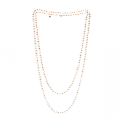 Mikimoto 18K White Gold Akoya Pearl 6.5-7mm Strand Necklace 60 3 of 6