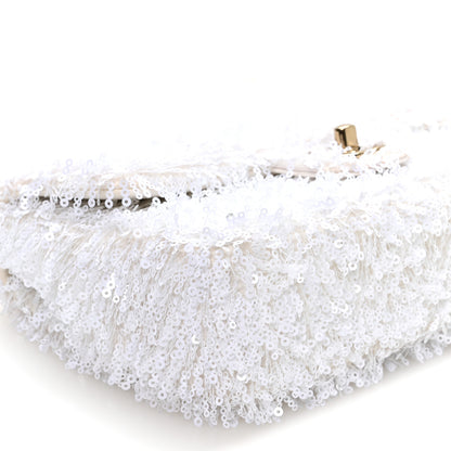 Chanel Sequin Mini Rectangular Flap White 8 of 10
