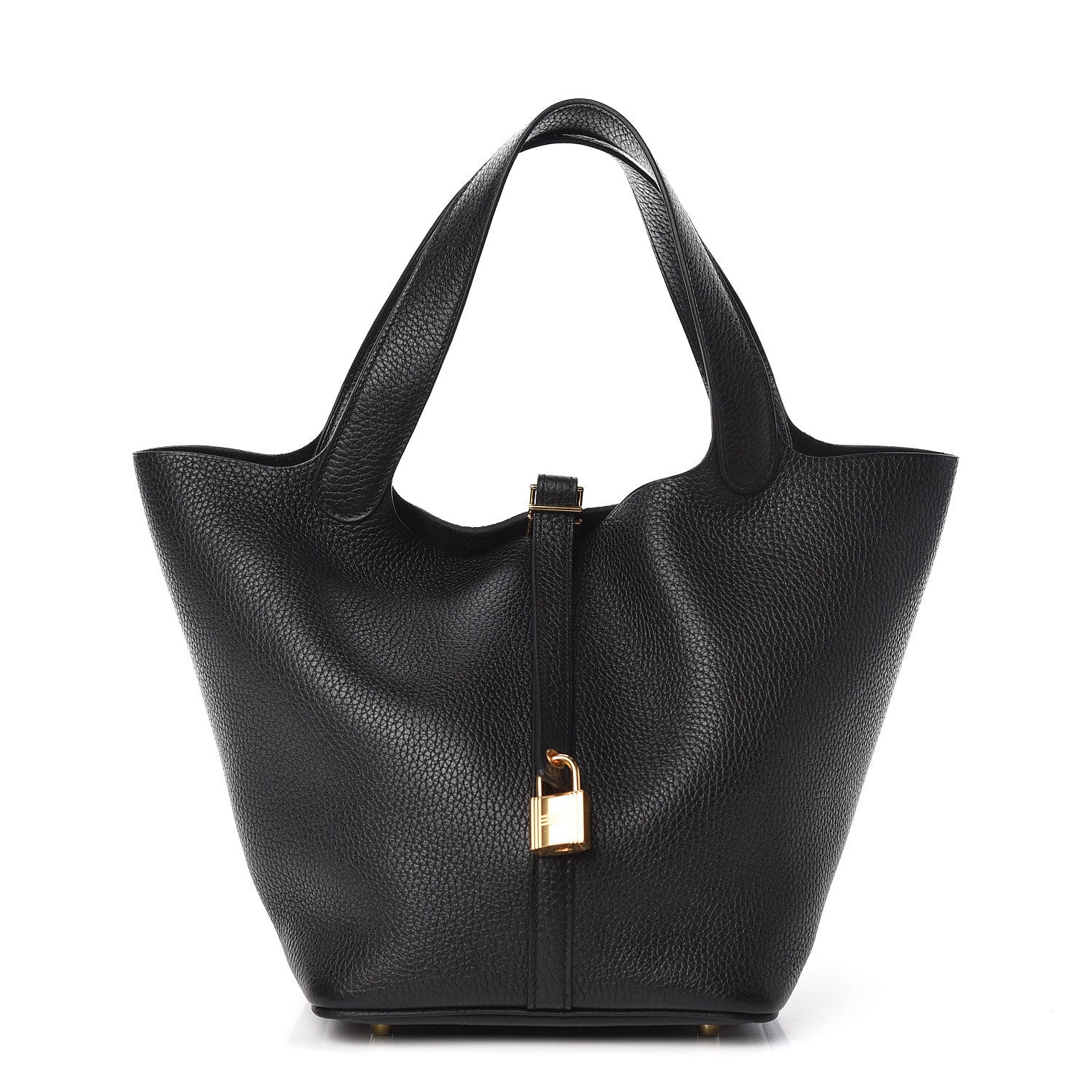 Hermes Taurillon Clemence Picotin Lock 22 MM Black 1 of 11