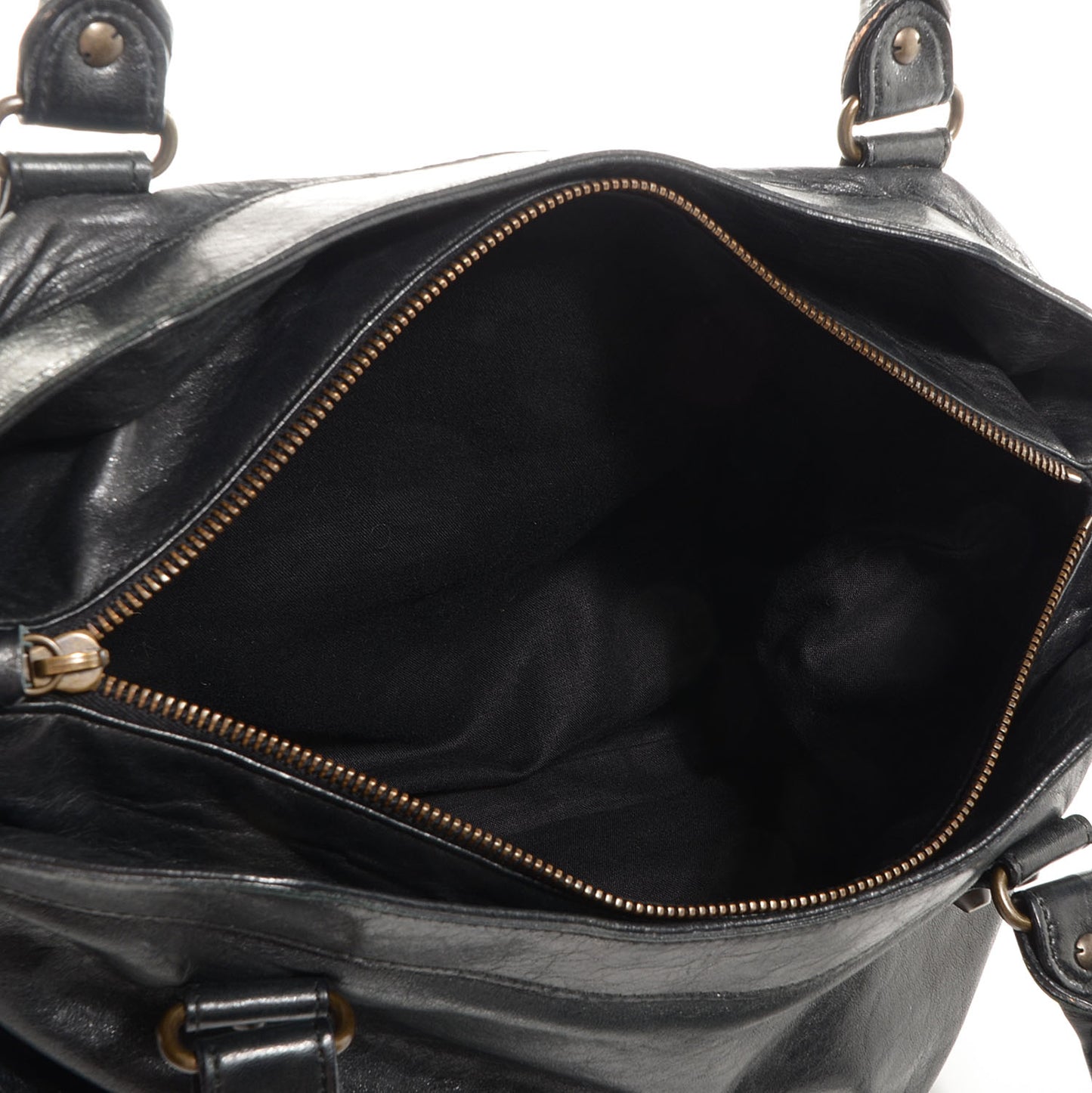 Chevre Classic Hardware Purse Black