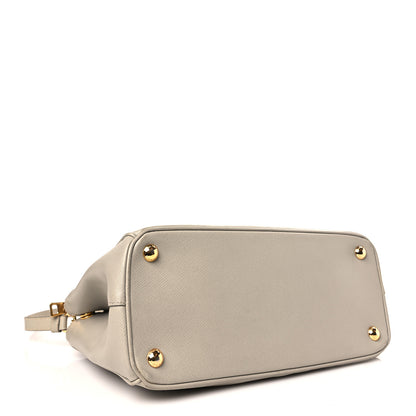 Prada Saffiano Small Galleria Double Zip Tote Pomice 4 of 12