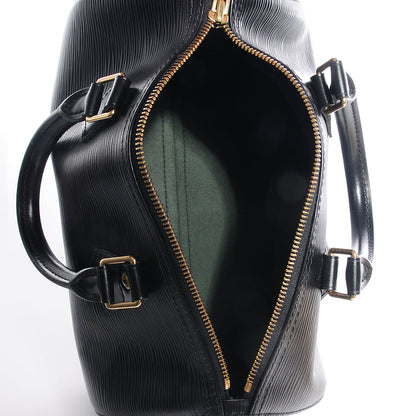 Louis Vuitton Epi Speedy 25 Black 5 of 7