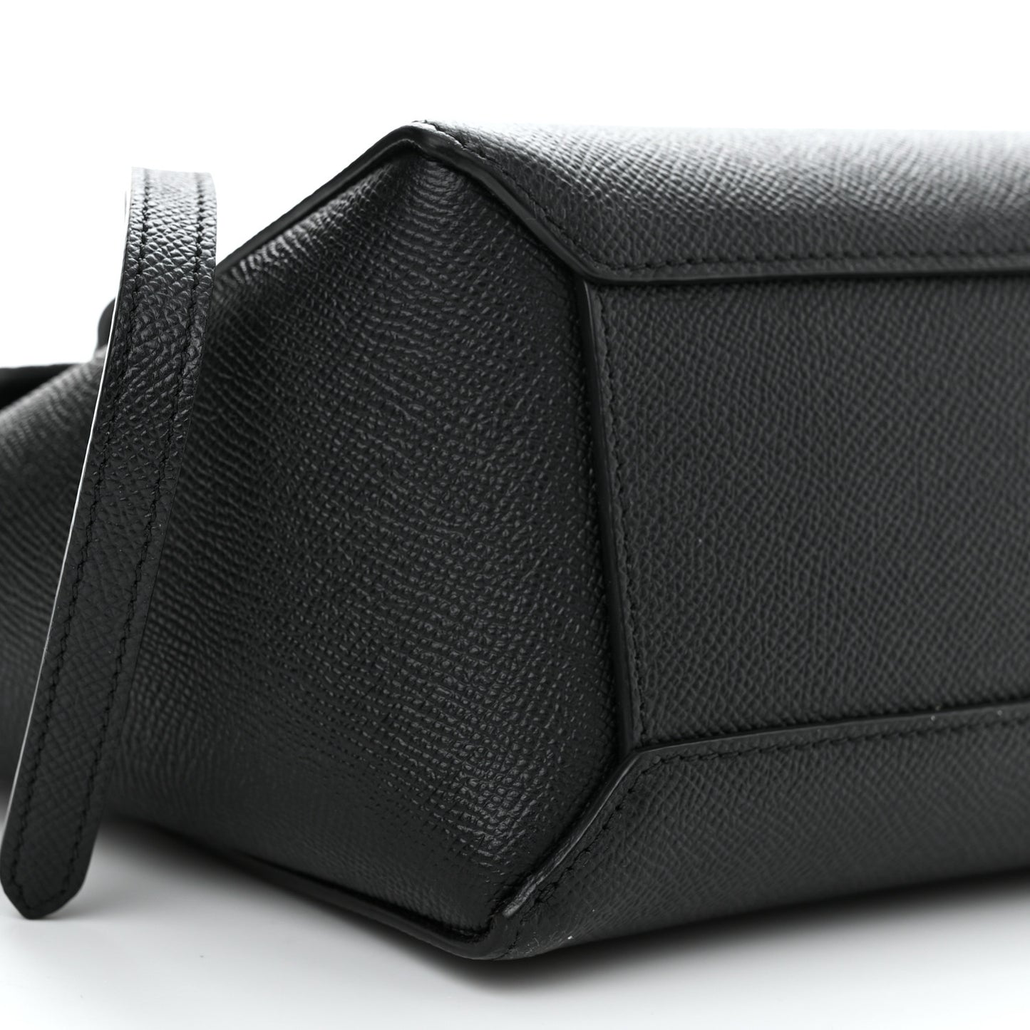 Grained Calfskin Nano Belt Bag Black