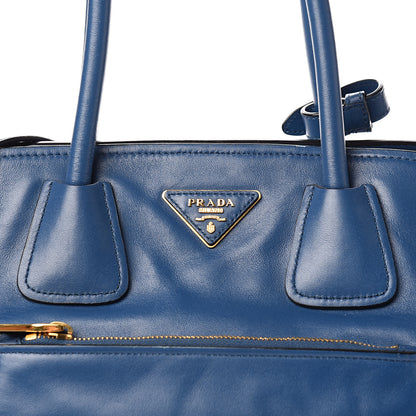Prada Glace Calf Shopping Tote Bluette 10 of 10